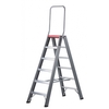 Stepladder, two-sided, FDO 6 with safety bar
